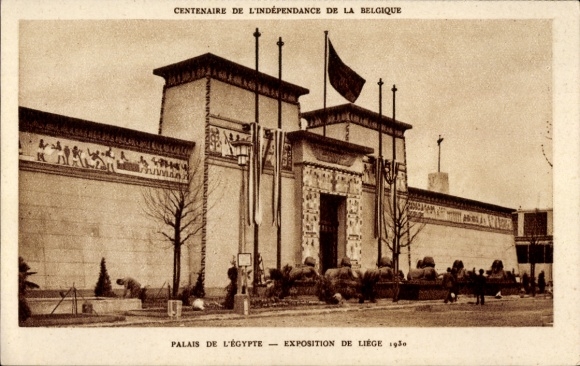 Postcard Liège Liège Wallonia, Exhibition 1930, Palace of Egypt