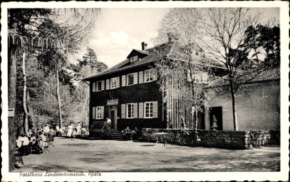 Ak Freinsheim in der Pfalz, Forsthaus Lindemannsruh, herbergier Friedel Trübel