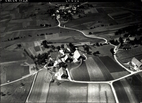 Photo Hörlis Kirchhaslach in Swabia, aerial photograph