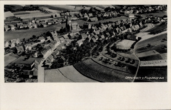 Ak Otterbach in der Pfalz, Fliegeraufnahme