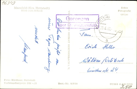 KP Mansfeld im Harzvorland, zamek