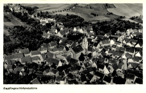 Ak Empfingen in het Zwarte Woud, luchtfoto