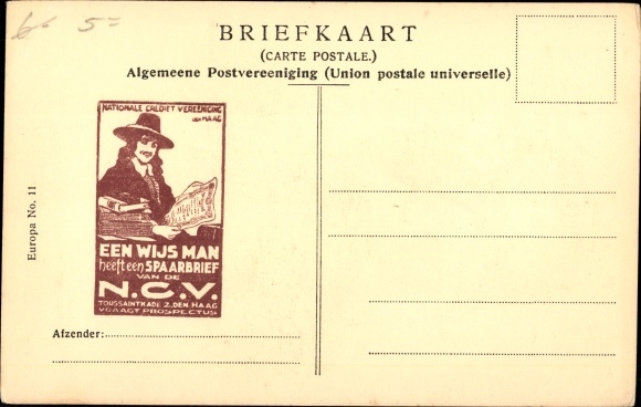 Postcard portrait of a Man, Englishman