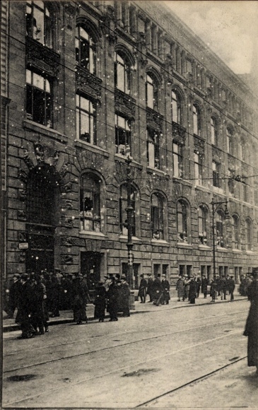 Ak Berlin, Revolutionstage, Kampfspuren am Berliner Tageblatt, Jerusalemstraße