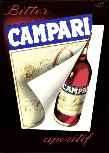 Artist PC Campari, bitter aperitif, advertising
