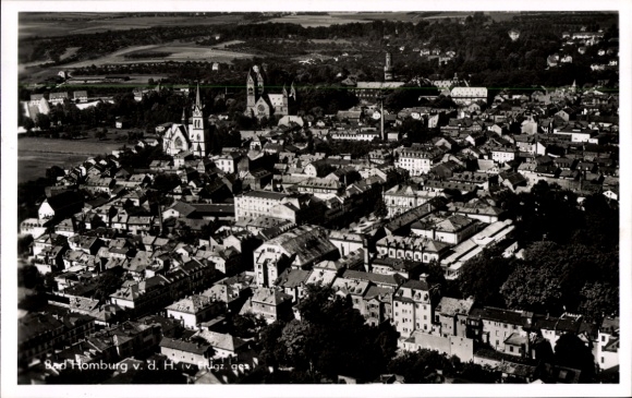 Postcard Bad Homburg vor der Höhe Hessen, aerial photograph