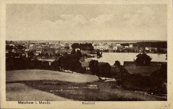 Ak Malchow in Mecklenburg, Gesamtansicht