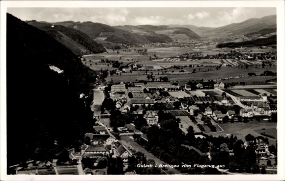 Postcard Gutach im Breisgau Black Forest, aerial photograph