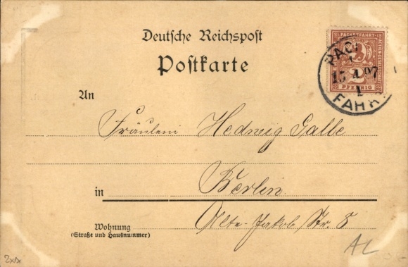 Postcard State Secretary Dr. Heinrich von Stephan, First Postmaster General