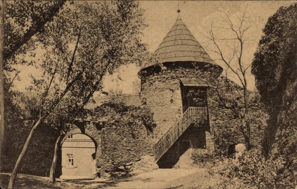 Ak Elsterberg im Vogtland, Ruine