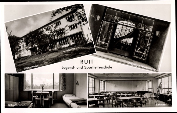 Ak Ruit Ostfildern Baden Württemberg, Jugend- und Sportleiterschule, Wiesenhaus