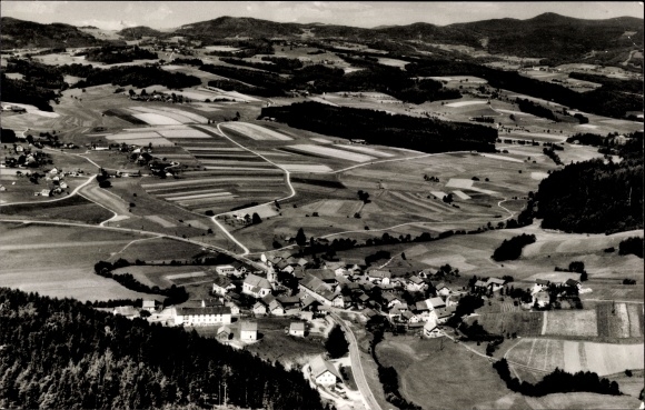 Ansichtkaart Auerbach bij Deggendorf, luchtfoto van de plaats