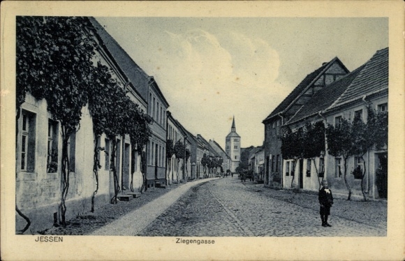 Ak Jessen an der Elster, Ziegengasse