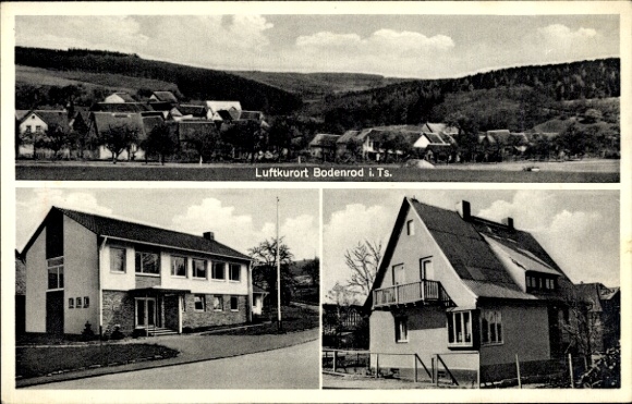 Postcard Bodenrod Butzbach im Taunus Hesse, Pension Brück, exterior view