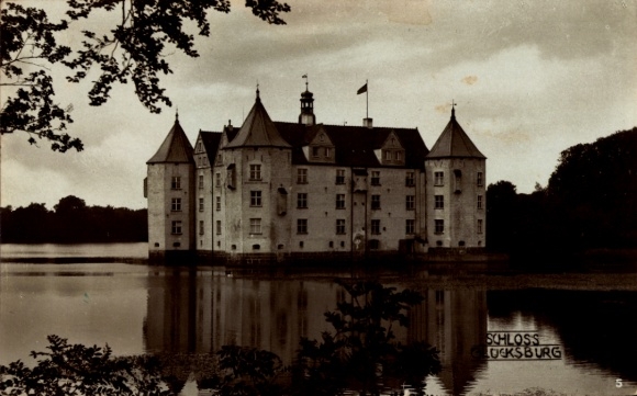 Postcard Glücksburg on the Baltic Sea, Glücksburg Castle