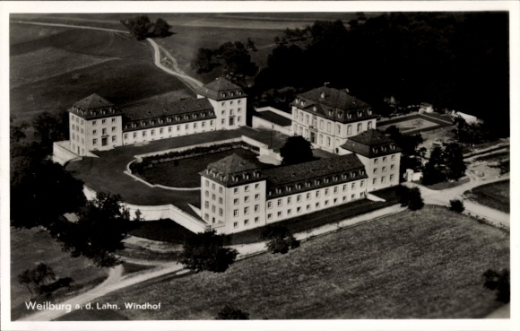 Photo Postcard Weilburg an der Lahn Hesse, aerial photograph