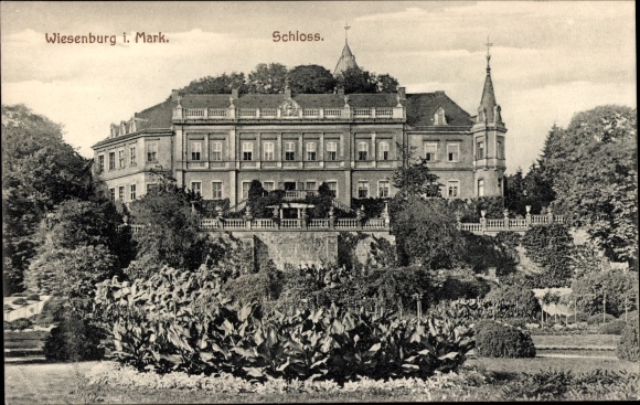 Ansichtkaart Wiesenburg in de Mark, Kasteel