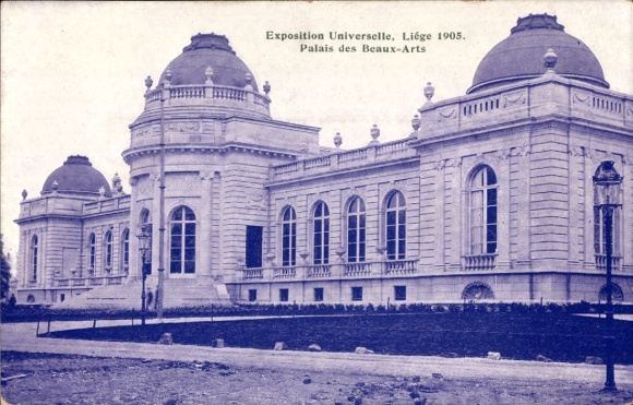 Postcard Liège Liège Wallonia, World Exhibition 1905, Palais des Beaux Arts