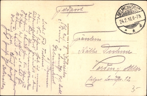 Postcard Grüppenbühren Ganderkesee in Lower Saxony, Heide Hügel
