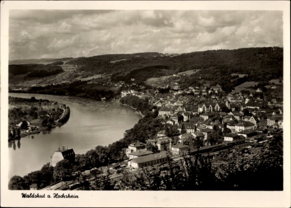 Postcard Waldshut Tiengen am Hochrhein, general view