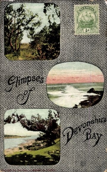 Passepartout Postcard Bermuda, Devonshire Bay
