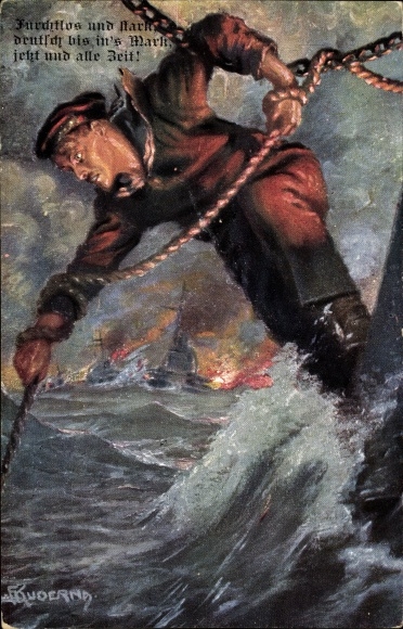 Artist PC Kuderna, Franz, Kuk Kriegsmarine, seaman, sailor, I. WK