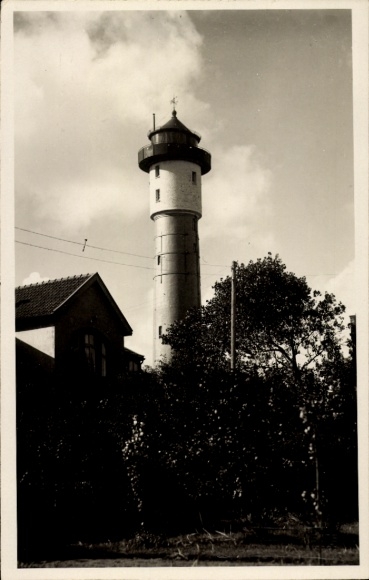 Foto Ak Nordseebad Wangerooge in Ostfriesland, Leuchtturm