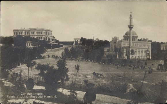 Postcard Constantinople Istanbul Türkiye, Yildiz Palace, Hamidié Mosque