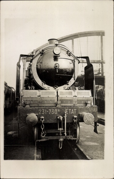 Photo French Railway, budget, steam locomotive No. 231-730