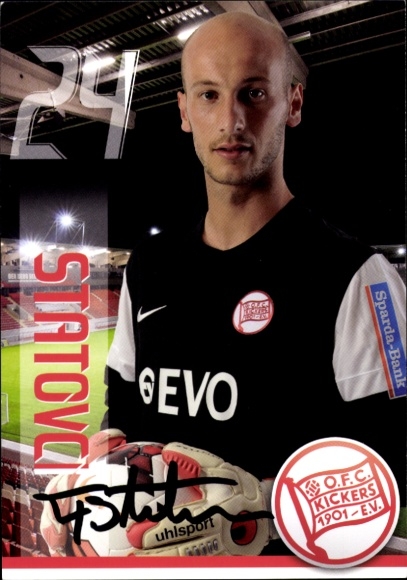 Autogrammkarte Fußballer Feim Statvci, Kickers Offenbach, Autogramm