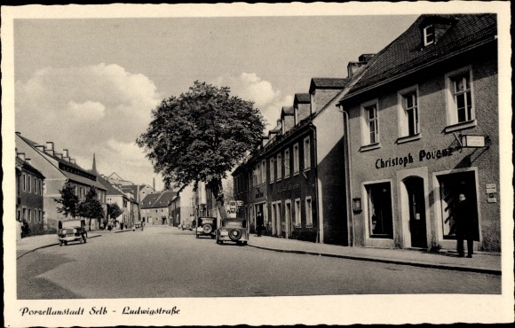Ak Selb in de wijk Wunsiedel in het Fichtelgebirge Opper-Franken, Ludwigstrasse