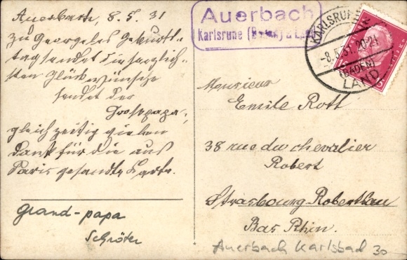 zdjęcie KP Auerbach Karlsbad w Baden, ulica Bartie
