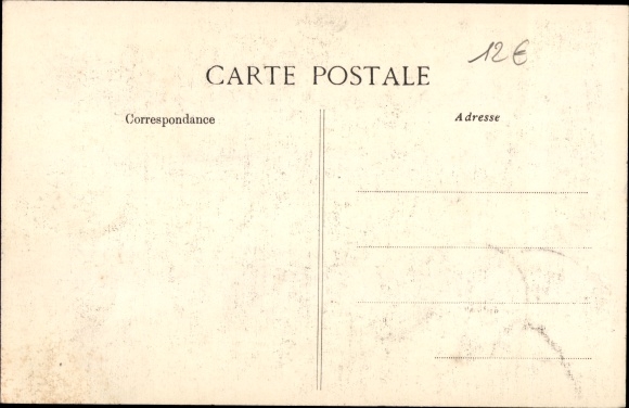 Postcard Paris, L&#39;Orage du 15 Juin, Éboulement, Canalisations mises à nu rue du Havre