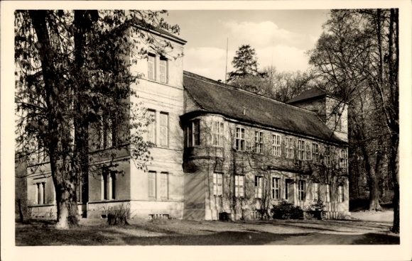 Ak Berlin Reinickendorf Tegel, Schloss Tegel, umgebaut von K. F. Schinkel, W. v. Humboldt