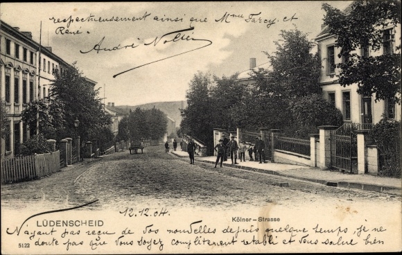 Postcard Lüdenscheid in the Märkischer Kreis, Kölner Strasse