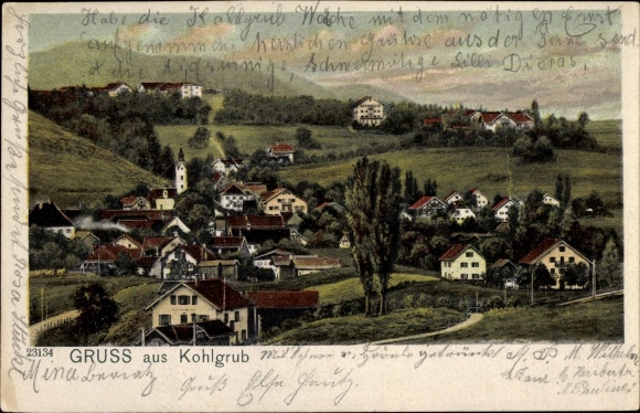 Ak Bad Kohlgrub in Oberbayern, Ortsansicht