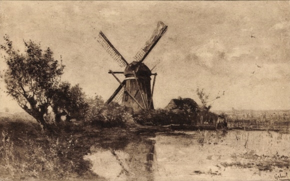 Artist Postcard Gabriel, PJC, Mill, Swamp