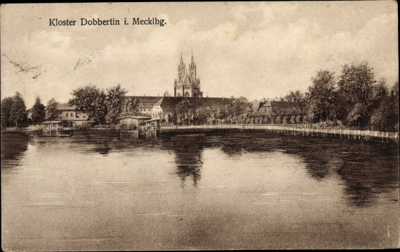 Postcard Dobbertin Mecklenburg Vorpommern, monastery, partial view
