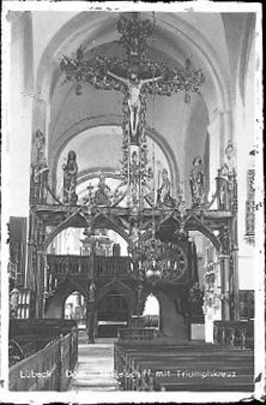 16 Glas Negative Lübeck, Holstentor, Dom Innenansichten, Orgel, Marienbild, Chor