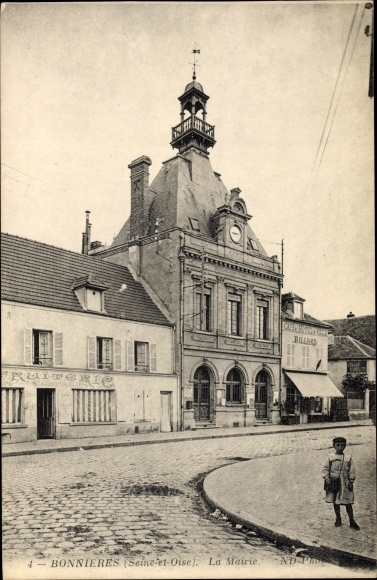 Postcard Bonnieres sur Seine Yvelines, The Town Hall