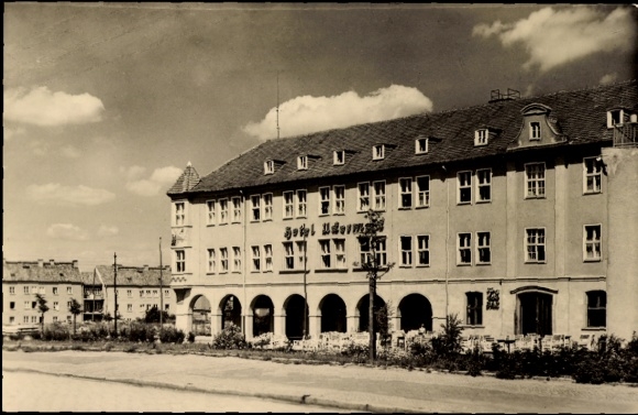 Postcard Prenzlau in the Uckermark, Hotel Uckermark, side view