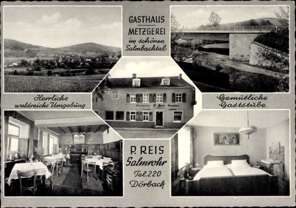 Ak Dörbach Salmtal in der Eifel, Gasthof Salmrohr