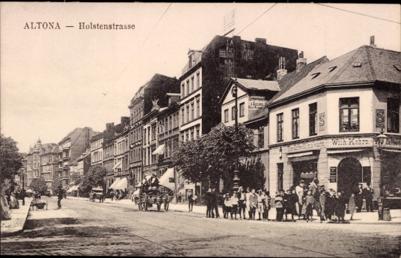 Ak Hamburg Altona, Holstenstraße, Geschäft, Inh. Wilhelm Kohrs
