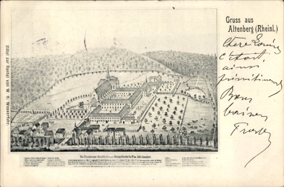 Postcard Altenberg Odenthal Bergisches Land, Cathedral with monastery complex