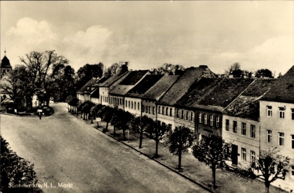 Postcard Sonnewalde in Niederlausitz, Markt