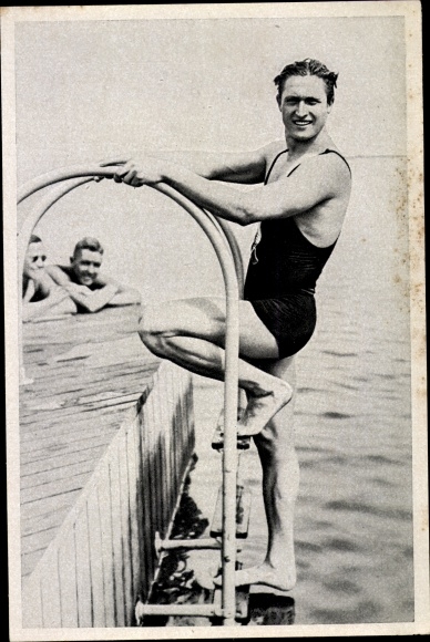 Collection picture Olympia 1936, swimmer Peter Fick