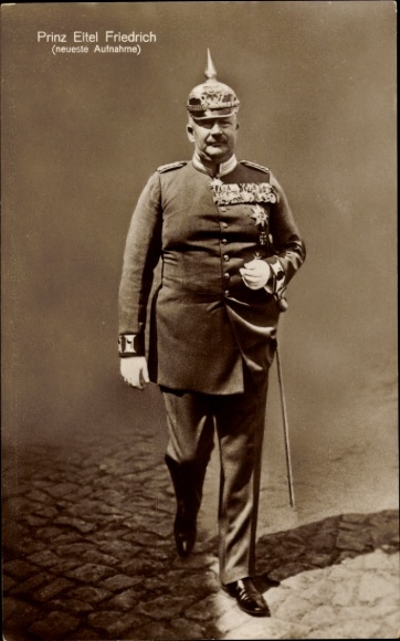 Ak Prinz Eitel Friedrich von Preußen, Portrait in Uniform