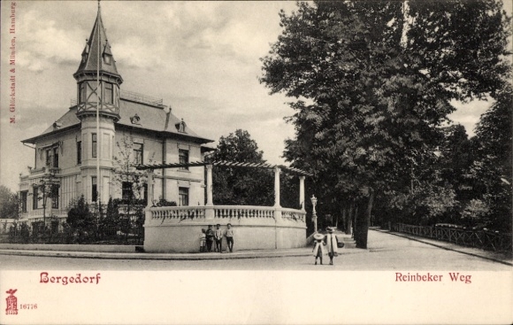 Ak Hamburg Bergedorf, Reinbeker Weg, Villa