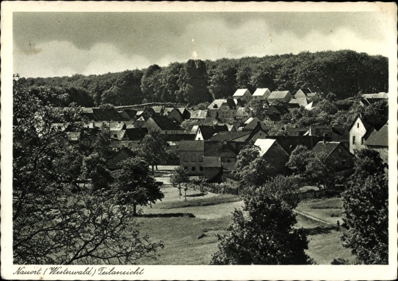 PC Nauort Westerwaldkreis in Rhineland-Palatinate, partial view of the place