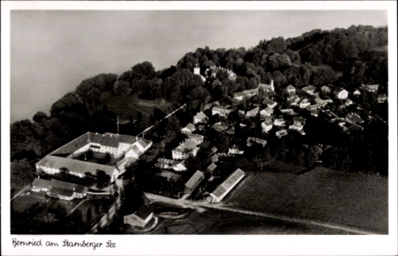 Postcard Bernried am Starnberger See Upper Bavaria, aerial photograph